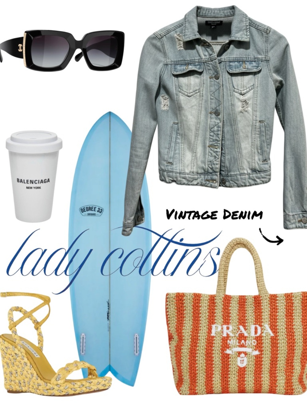 Light Wash Vintage Denim Jacket - Light Blue